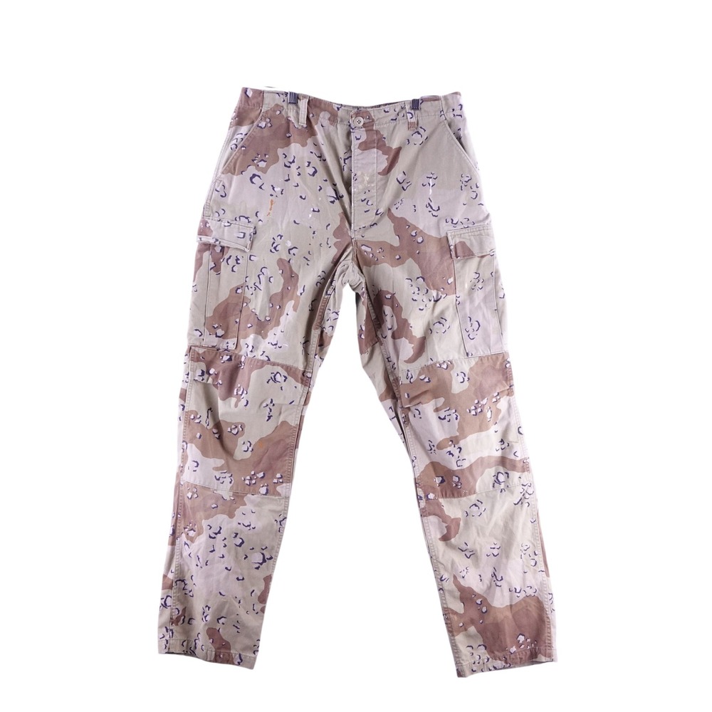 Vintage Desert Camo Mens 33x29 Cargo Pants Chocolate Chip Military Trousers